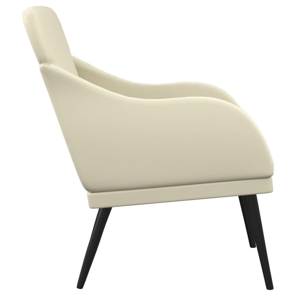vidaXL Fauteuil 63x76x80 cm kunstleer zwart