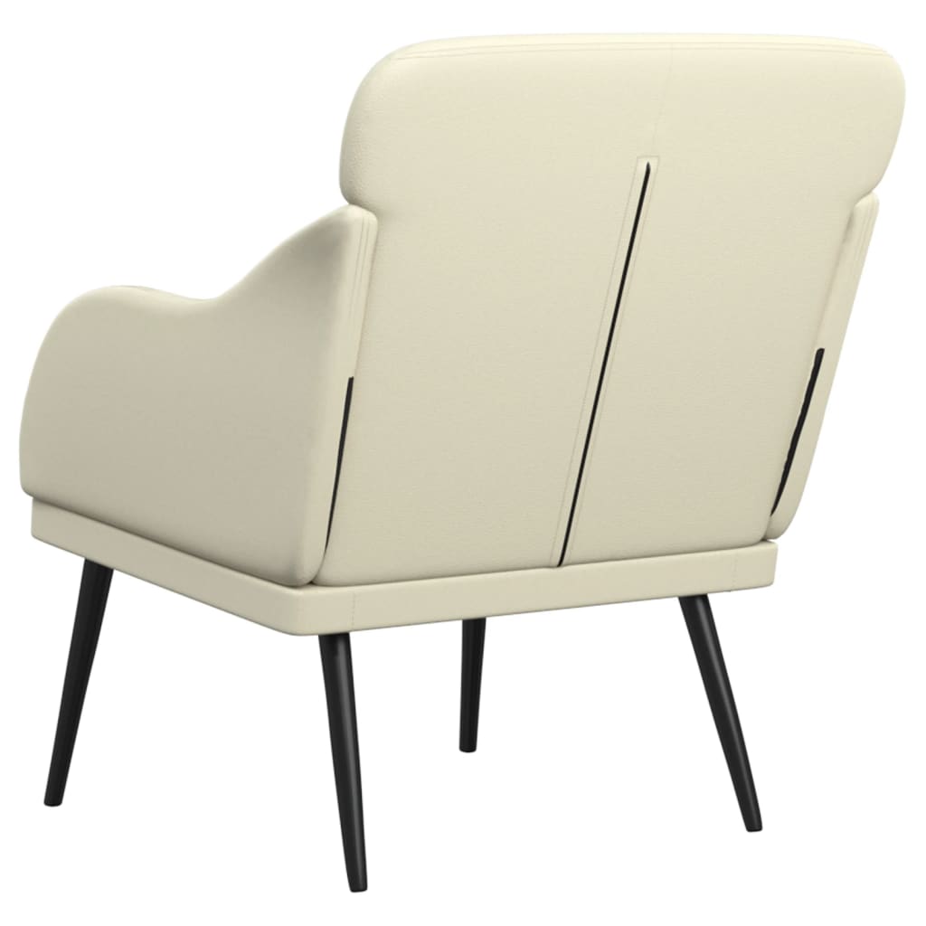 vidaXL Fauteuil 63x76x80 cm kunstleer zwart
