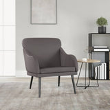 vidaXL Fauteuil 63x76x80 cm kunstleer zwart