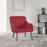 vidaXL Fauteuil 63x76x80 cm kunstleer zwart