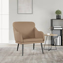 vidaXL Fauteuil 63x76x80 cm kunstleer zwart