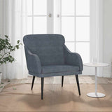 vidaXL Fauteuil 63x76x80 cm fluweel lichtgrijs