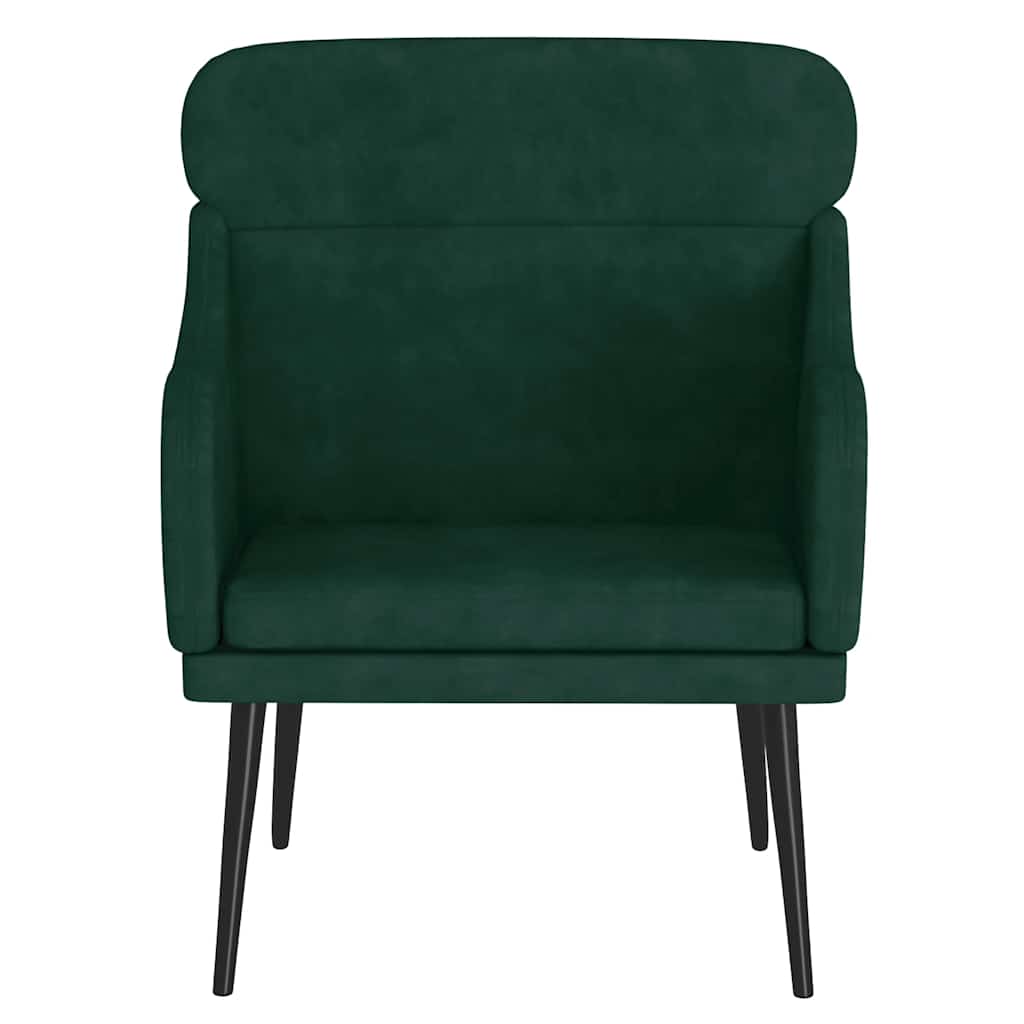 vidaXL Fauteuil 63x76x80 cm fluweel lichtgrijs