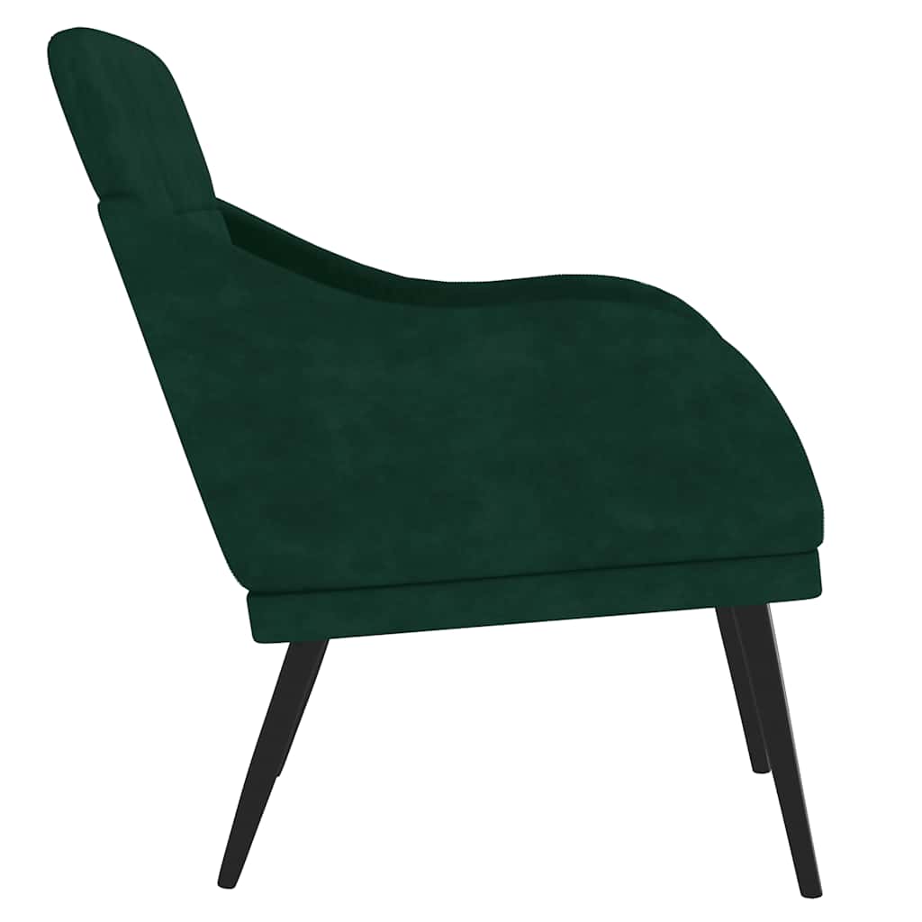 vidaXL Fauteuil 63x76x80 cm fluweel lichtgrijs