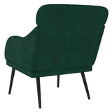 vidaXL Fauteuil 63x76x80 cm fluweel lichtgrijs
