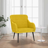 vidaXL Fauteuil 63x76x80 cm fluweel lichtgrijs