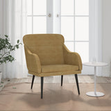 vidaXL Fauteuil 63x76x80 cm fluweel lichtgrijs