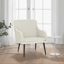 vidaXL Fauteuil 63x76x80 cm fluweel lichtgrijs