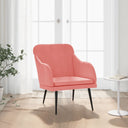 vidaXL Fauteuil 63x76x80 cm fluweel lichtgrijs