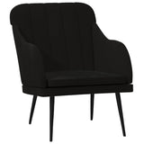 vidaXL Fauteuil 63x76x80 cm fluweel lichtgrijs