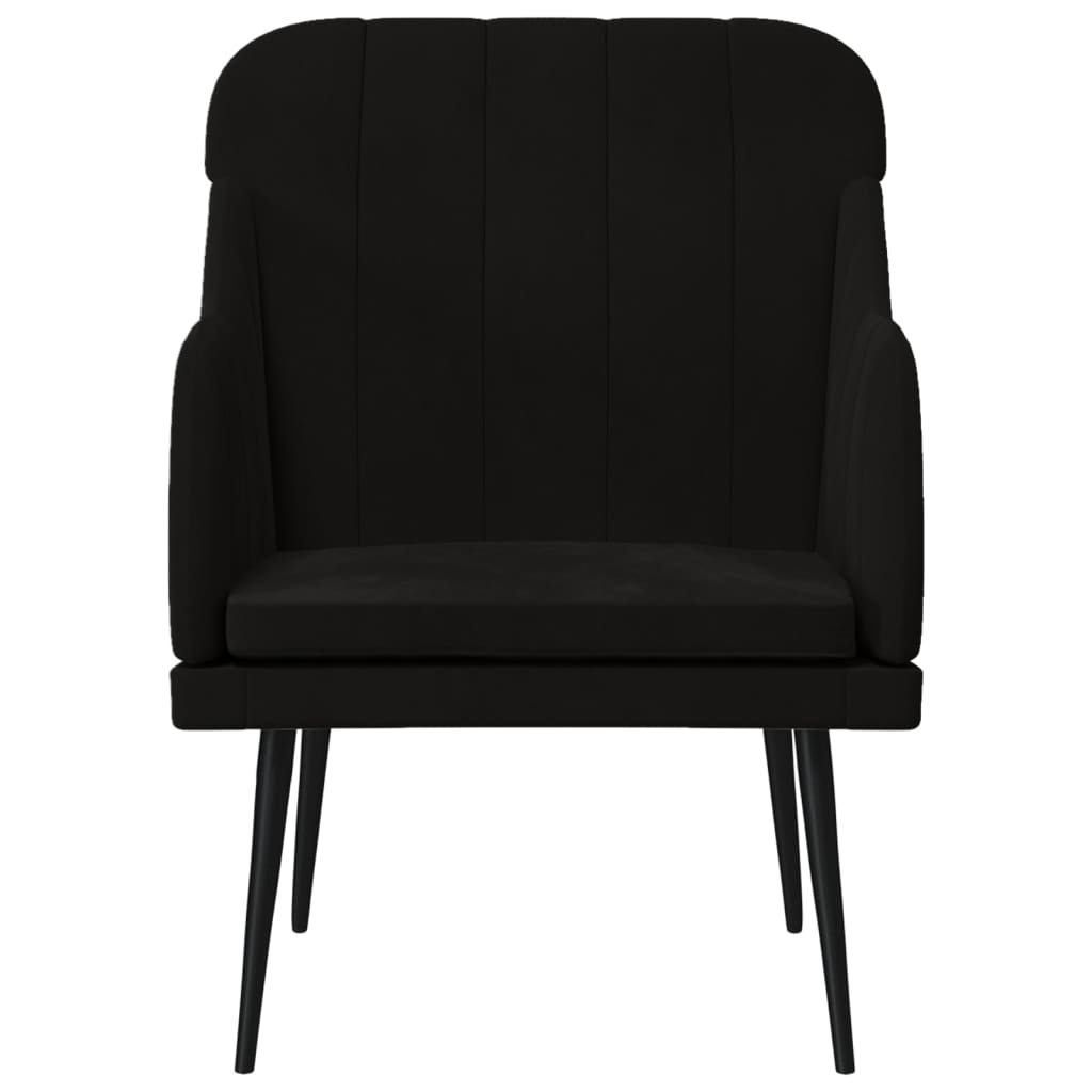 vidaXL Fauteuil 63x76x80 cm fluweel lichtgrijs
