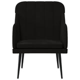 vidaXL Fauteuil 63x76x80 cm fluweel lichtgrijs