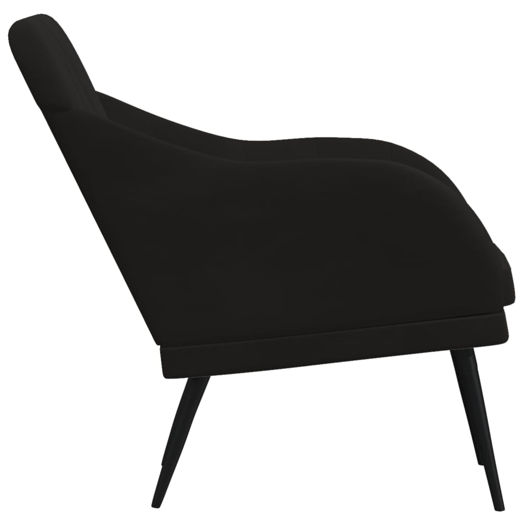 vidaXL Fauteuil 63x76x80 cm fluweel lichtgrijs
