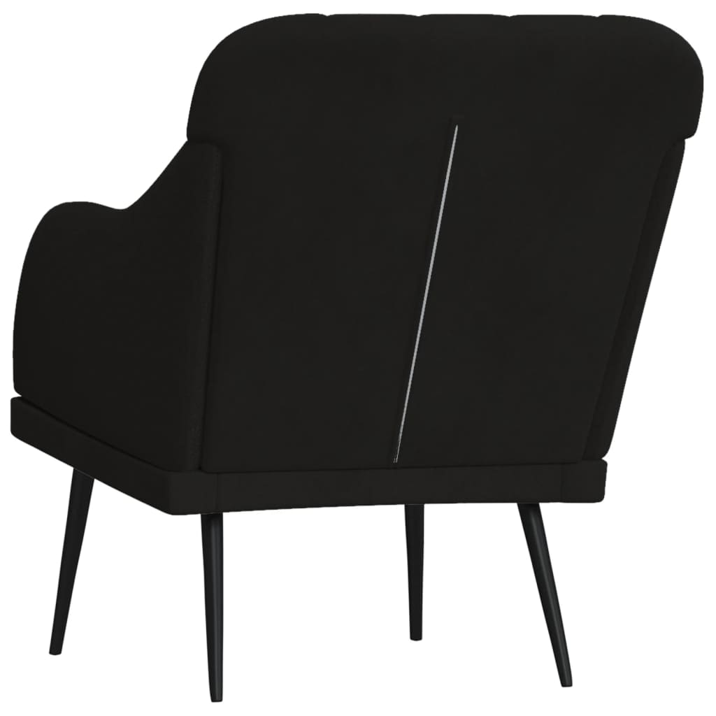 vidaXL Fauteuil 63x76x80 cm fluweel lichtgrijs