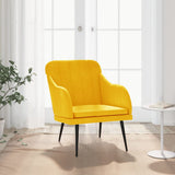 vidaXL Fauteuil 63x76x80 cm fluweel lichtgrijs