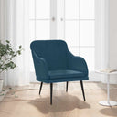 vidaXL Fauteuil 63x76x80 cm fluweel lichtgrijs