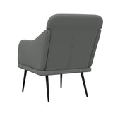 vidaXL Fauteuil 63x76x80 cm stof lichtgrijs