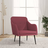 vidaXL Fauteuil 63x76x80 cm stof lichtgrijs