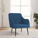 vidaXL Fauteuil 63x76x80 cm stof lichtgrijs