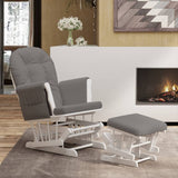 vidaXL Recliner with Footstool Fabric Light Pink