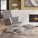 vidaXL Recliner with Footstool Fabric Light Pink