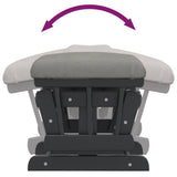 vidaXL Recliner with Footstool Fabric Light Pink