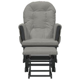 vidaXL Recliner with Footstool Fabric Light Pink