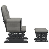 vidaXL Recliner with Footstool Fabric Light Pink