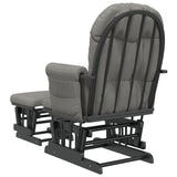 vidaXL Recliner with Footstool Fabric Light Pink