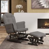 vidaXL Recliner with Footstool Fabric Light Pink