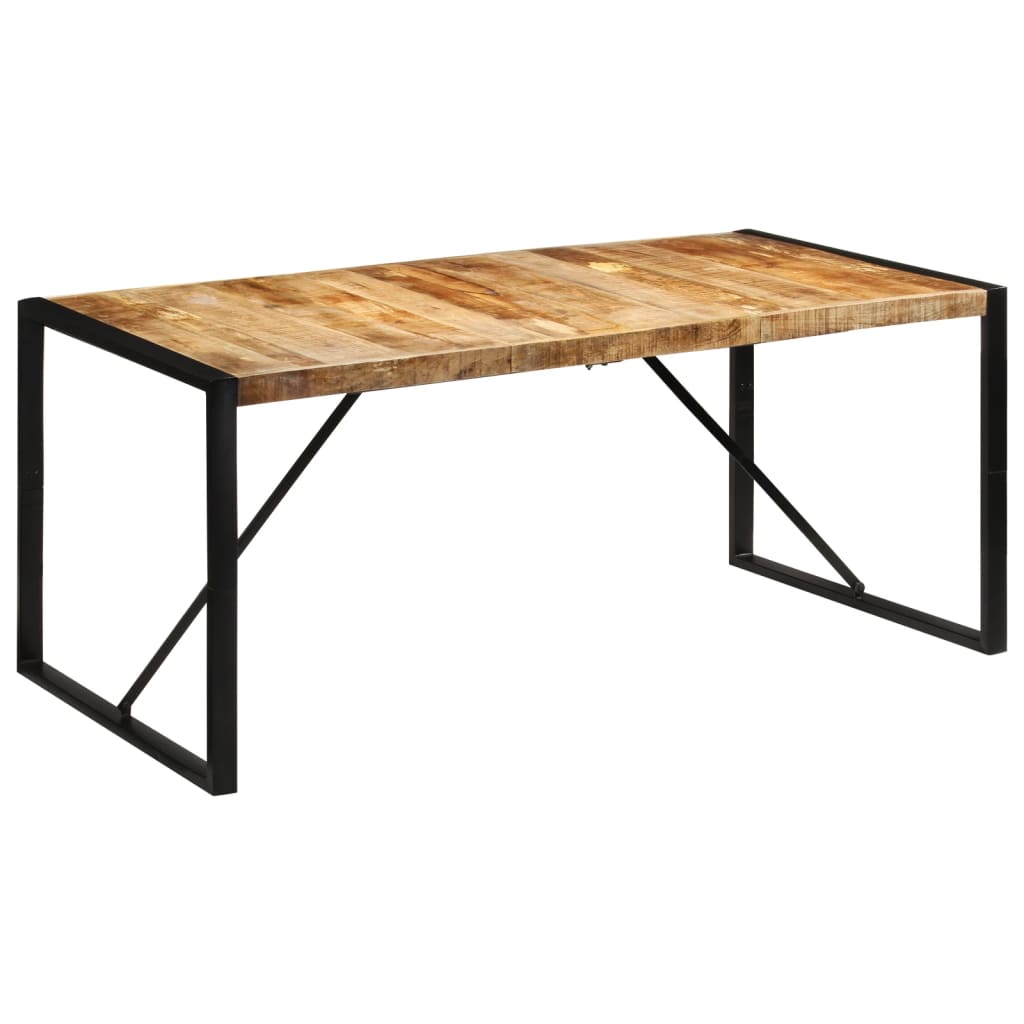 vidaXL Dining Table 180 cm Solid Rough Mango Wood