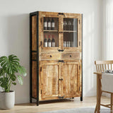 vidaXL Hoge kast 100x40x175 cm massief acaciahout