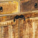 vidaXL Hoge kast 100x40x175 cm massief acaciahout