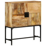 vidaXL Hoge kast 80x30x100 cm massief mangohout