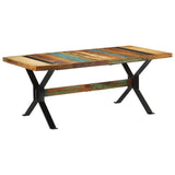 vidaXL Eettafel 120x60x76 cm bois massif recyclé