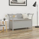 vidaXL Bankje 107x45x75,5 cm massief vurenhout wit