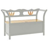vidaXL Bankje 107x45x75,5 cm massief vurenhout wit