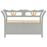 vidaXL Bankje 107x45x75,5 cm massief vurenhout wit