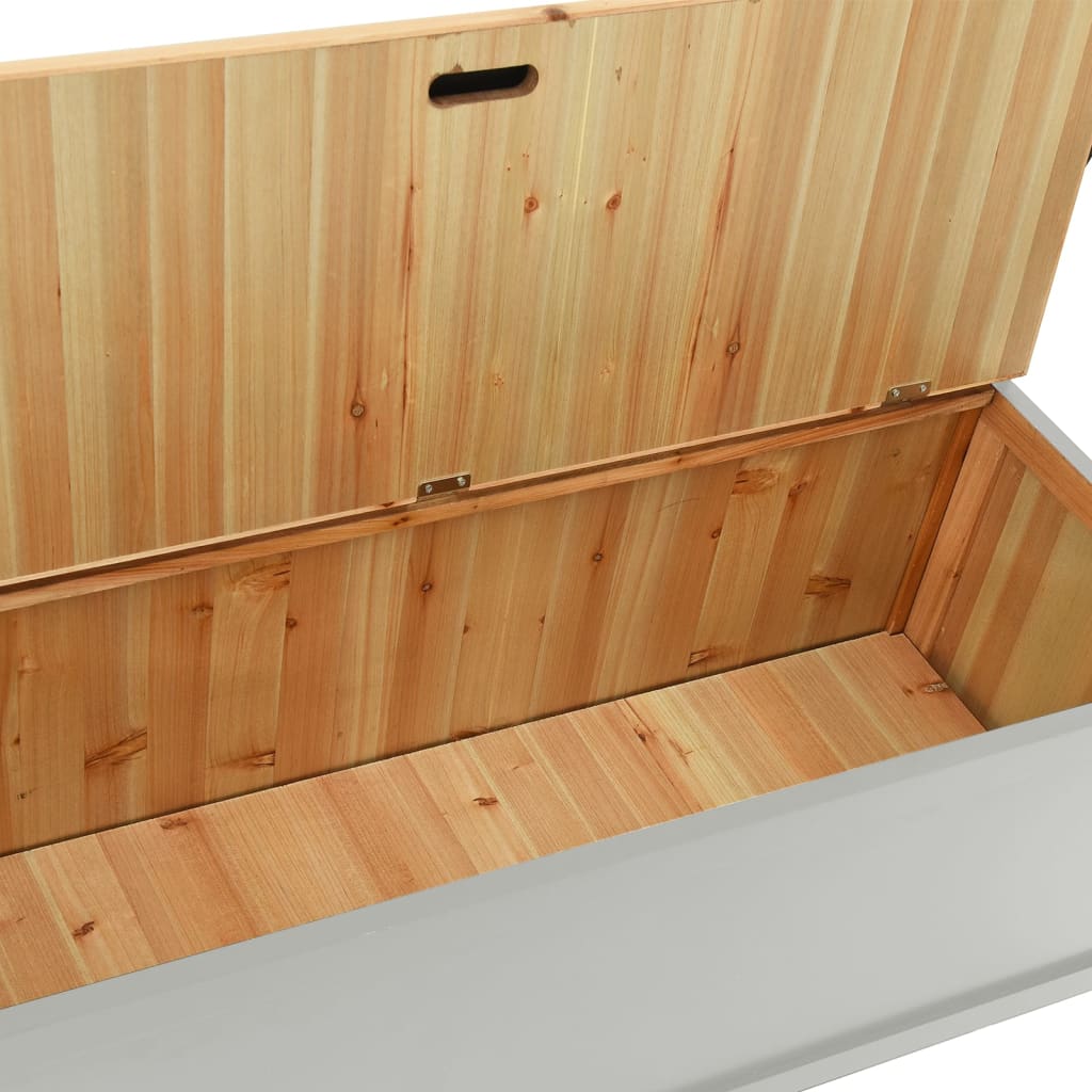 vidaXL Bankje 107x45x75,5 cm massief vurenhout wit