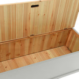 vidaXL Bankje 107x45x75,5 cm massief vurenhout wit