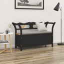 vidaXL Bankje 107x45x75,5 cm massief vurenhout wit
