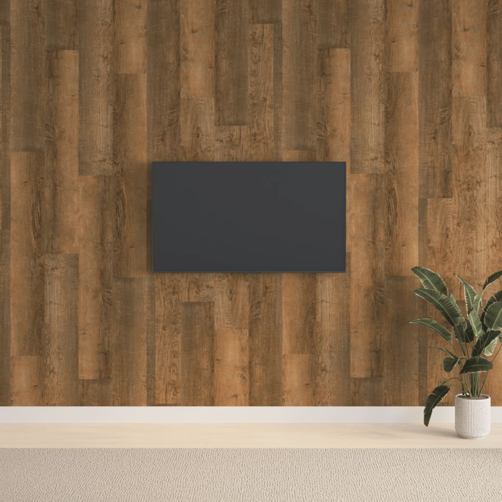 vidaXL Wandpanelen houtlook 4,12 m² PVC bruin