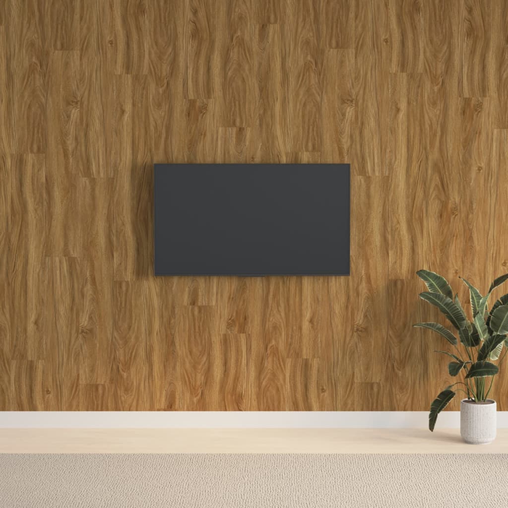 vidaXL Wandpanelen houtlook 4,12 m² PVC bruin