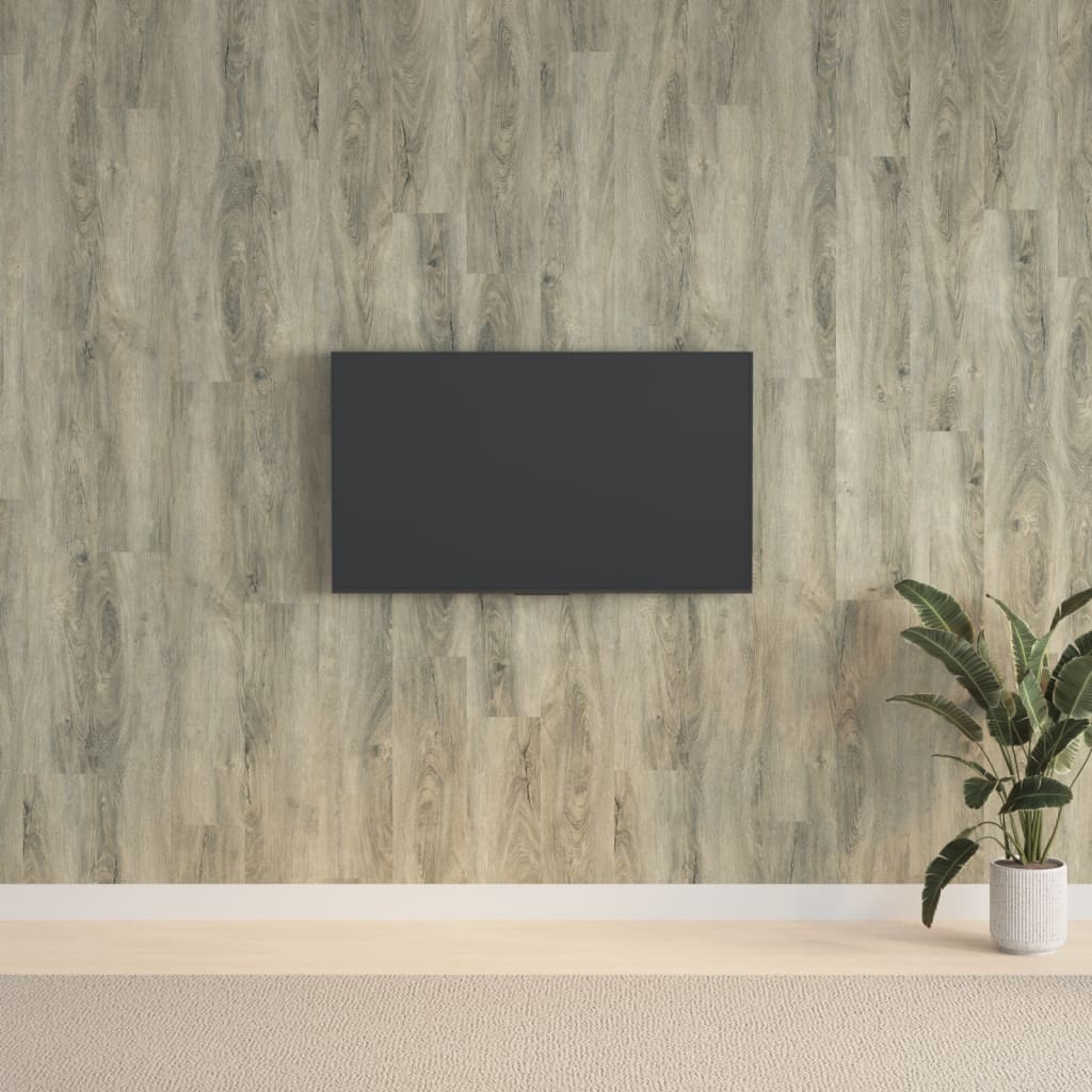 vidaXL Wandpanelen houtlook 4,12 m² PVC bruin