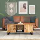 vidaXL Coffee Table 100x54x40 cm Solid Mango Wood and Engineered Wood