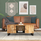 vidaXL Coffee Table 100x54x40 cm Solid Mango Wood and Engineered Wood