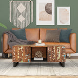 vidaXL Coffee Table 100x54x40 cm Solid Mango Wood and Engineered Wood