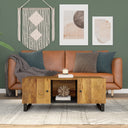 vidaXL Coffee Table 100x54x40 cm Solid Mango Wood and Engineered Wood