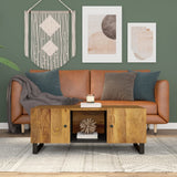 vidaXL Coffee Table 100x54x40 cm Solid Mango Wood and Engineered Wood