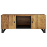 vidaXL Coffee Table 100x54x40 cm Solid Mango Wood and Engineered Wood